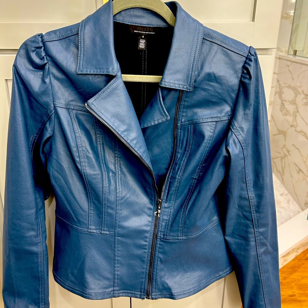Blue coated jacket